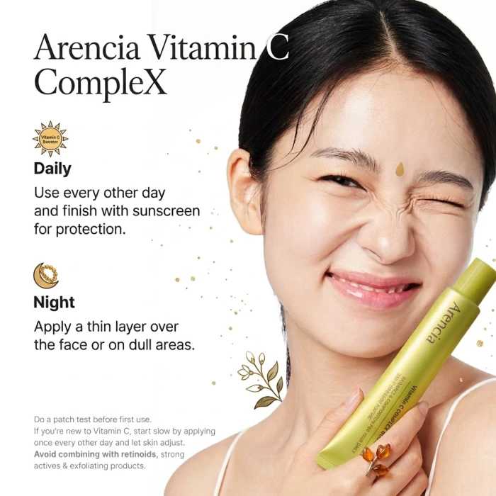 🌟 Arencia Vitamin C Booster Shot (Face & Eye Cream Moisturizer)